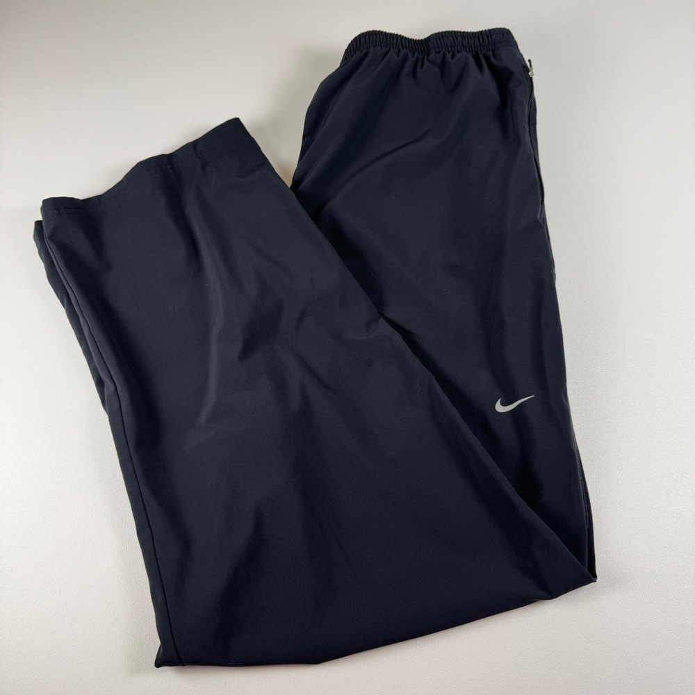 Nike Dri-FIT Pants Zippered Hem Athletic Training Black Men's XXL